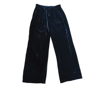 Wilt Wide Leg Velvet Pants Black XS New